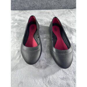 Crocs Womens 6W Iconic comfort black close toe shoes